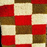 Tapis berbère à carreaux multicolores