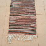 Tapis en laine multicolore fait main